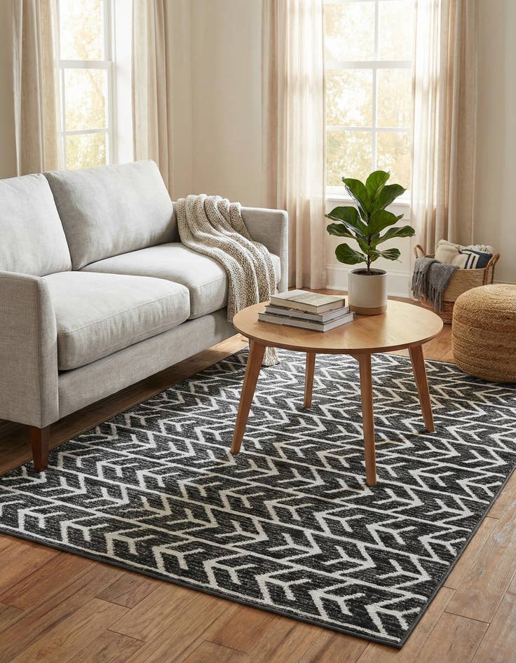 Detail image of 4' x 6'  Washable Sabrina Soto Aston Indoor / Outdoor Rug