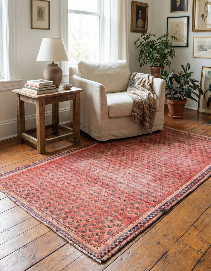 Detail image of 3' 4 x 6'  Hand Knotted Ultra Vintage Persian Wool Rug