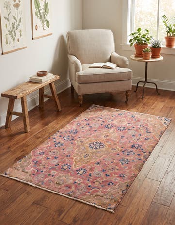 3' 3 x 5' 3 Hand Knotted Ultra Vintage Persian Wool Rug