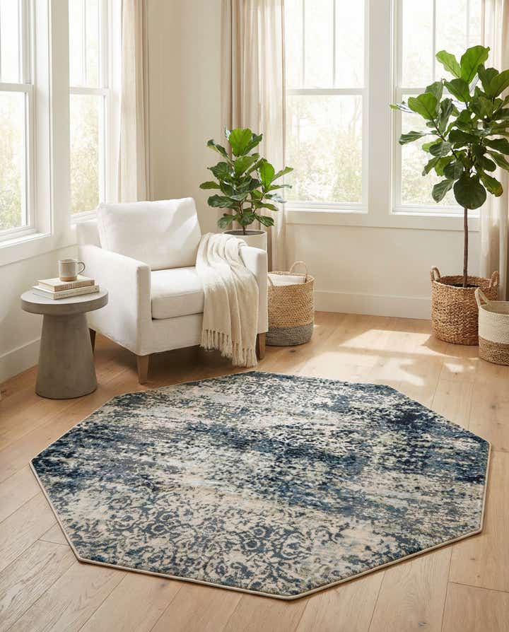 5' 3 x 5' 3 Gossamer Octagon Rug