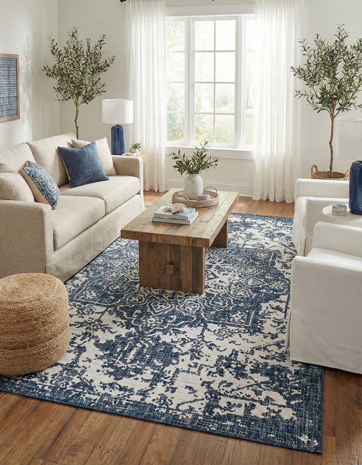 Detail image of 6' x 9' Easy-Clean Jill Zarin Dubai Indoor / Outdoor Rug