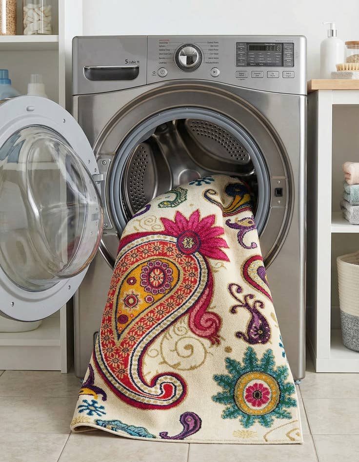 Detail image of 5' x 8'  Washable Casablanca Rug