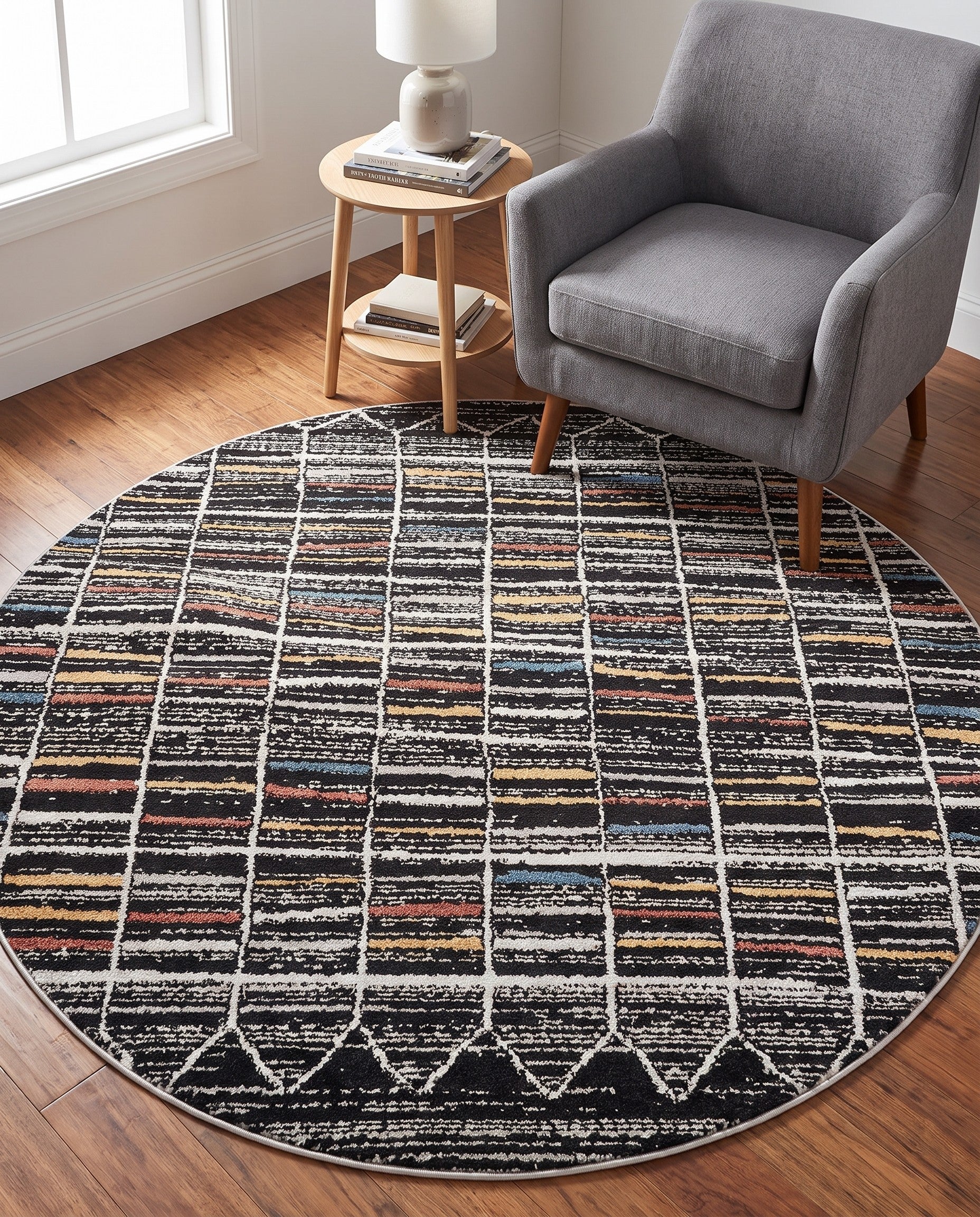 5' 3 x 5' 3 Aramis Round Rug