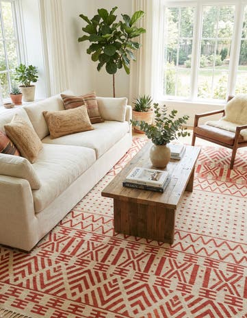 8' 7 x 9' 7 Hand Woven Kilim Modern Wool Square Rug