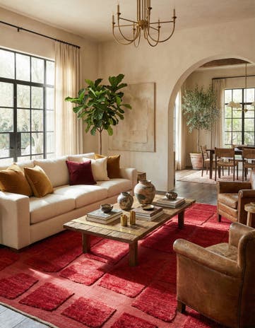 8' 1 x 10' 6 Hand Knotted Moroccan Wool Rug