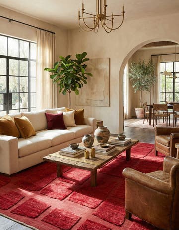 8' 1 x 10' 6 Hand Knotted Moroccan Wool Rug