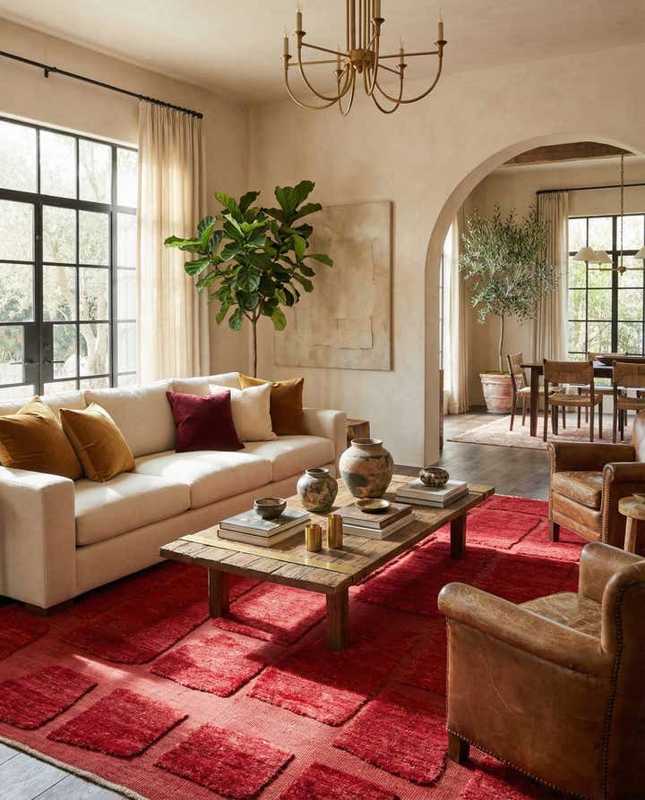 8' 1 x 10' 6 Hand Knotted Moroccan Wool Rug