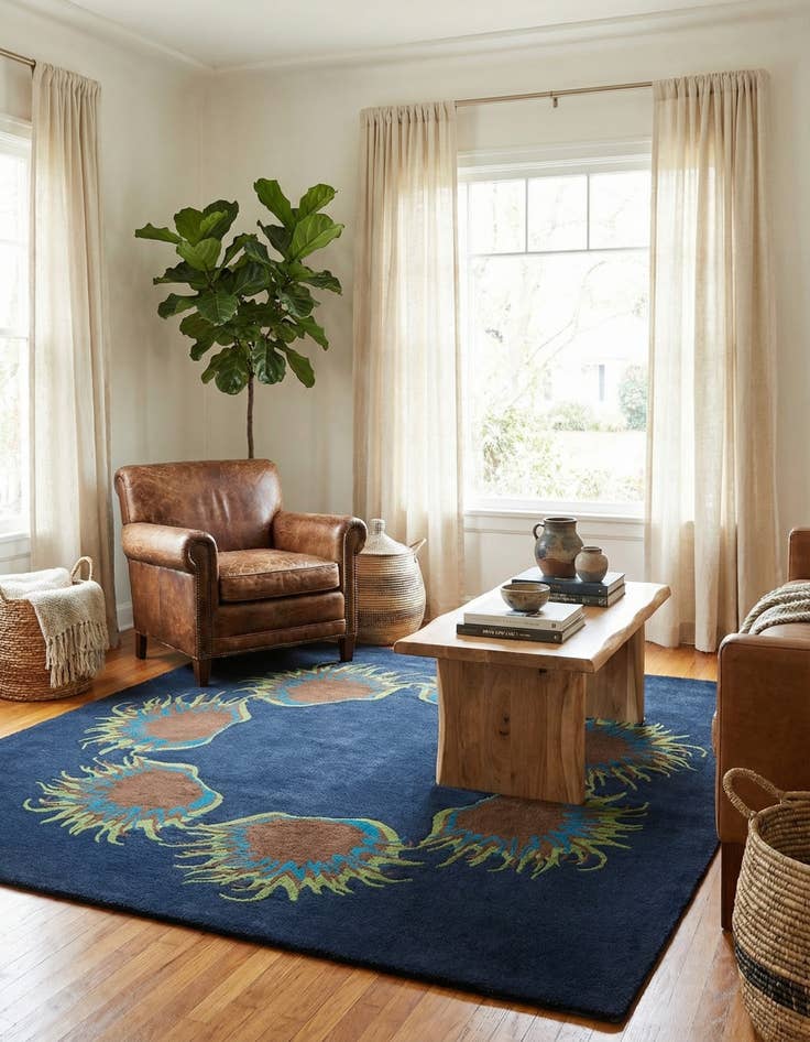 Detail image of 7' 5 x 7' 7 Luna Square Rug