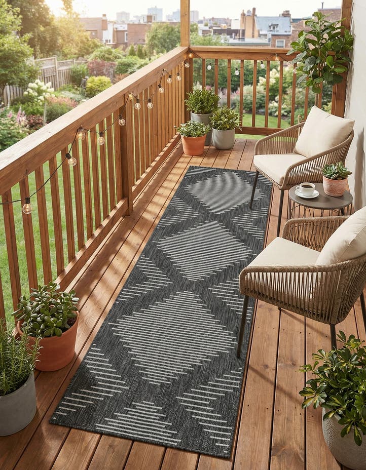 2' x 8' Easy-Clean Modern Indoor / Outdoor...