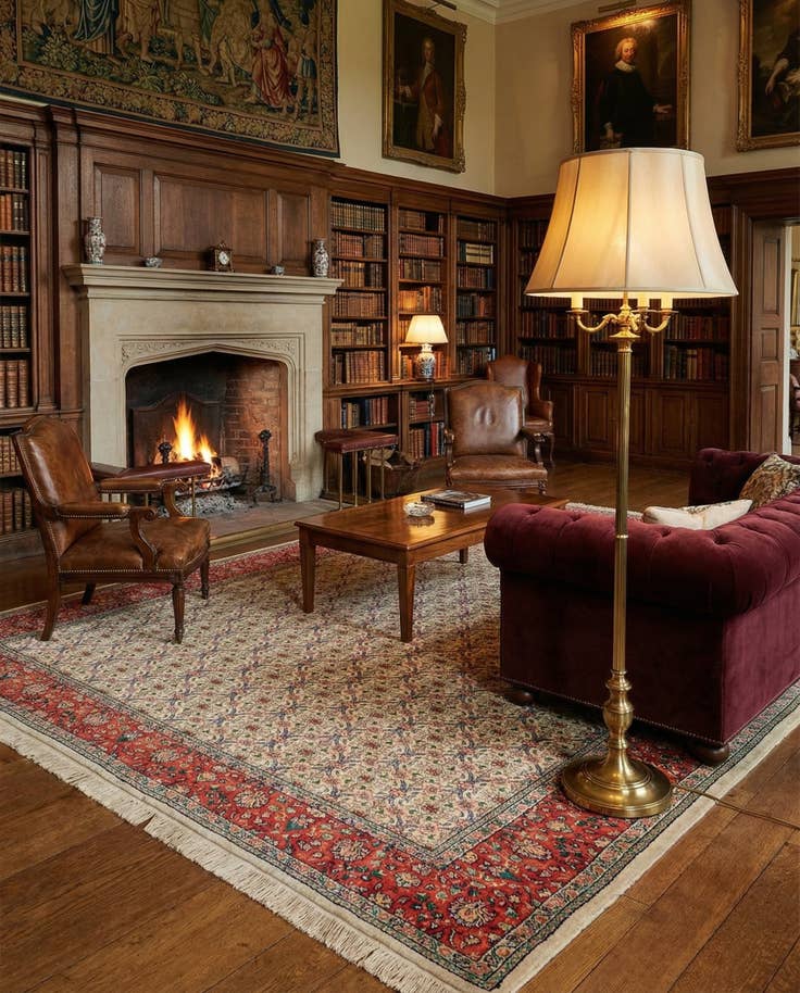 Detail image of 8' 2 x 11' 1 Hand Knotted Tabriz Wool Rug