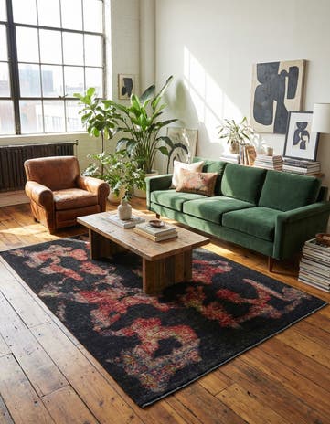 4' 8 x 6' 5 Hand Knotted Ultra Vintage Persian Wool Rug