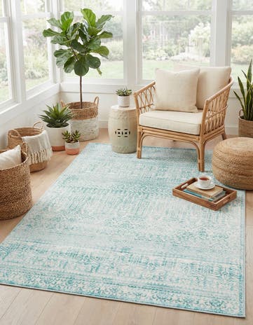 Jill Zarin Teal Uptown Cloisters Rug