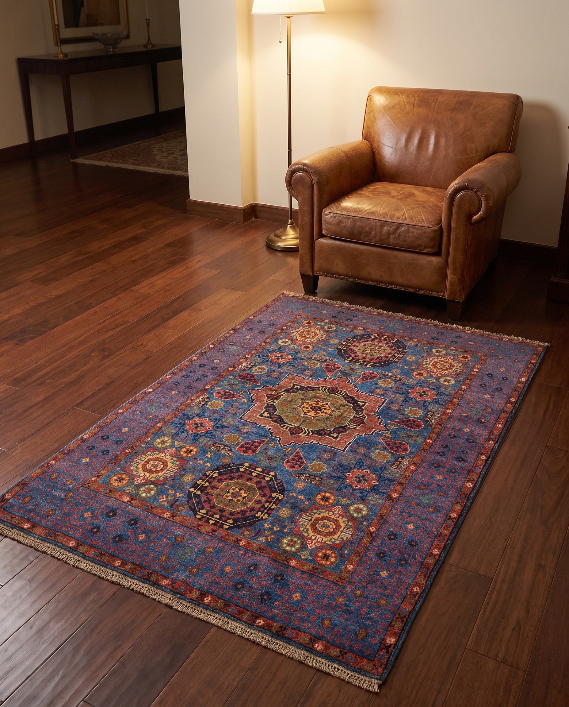 3' 4 x 5' Hand Knotted Mamluk Ziegler Rug