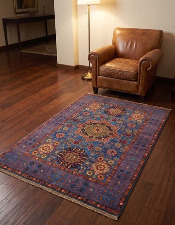 3' 4 x 5' Hand Knotted Mamluk Ziegler Rug