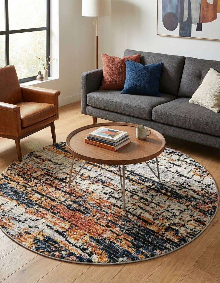 Detail image of 5' x 5' Tucson Round Rug