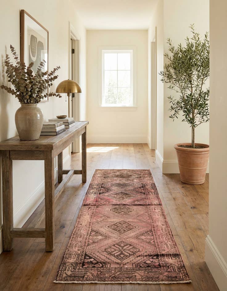 Detail image of 3' 4 x 8' 10  Hand Knotted Ultra Vintage Persian Wool Runner Rug