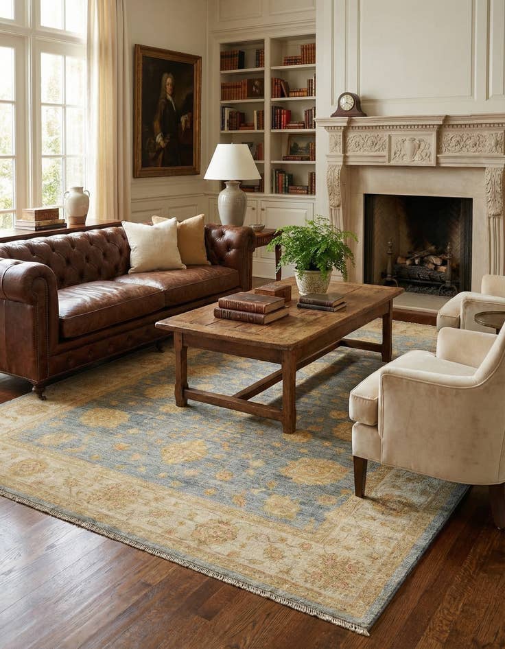 Detail image of 5' 8 x 7' 10 Kaizar Wool Rug