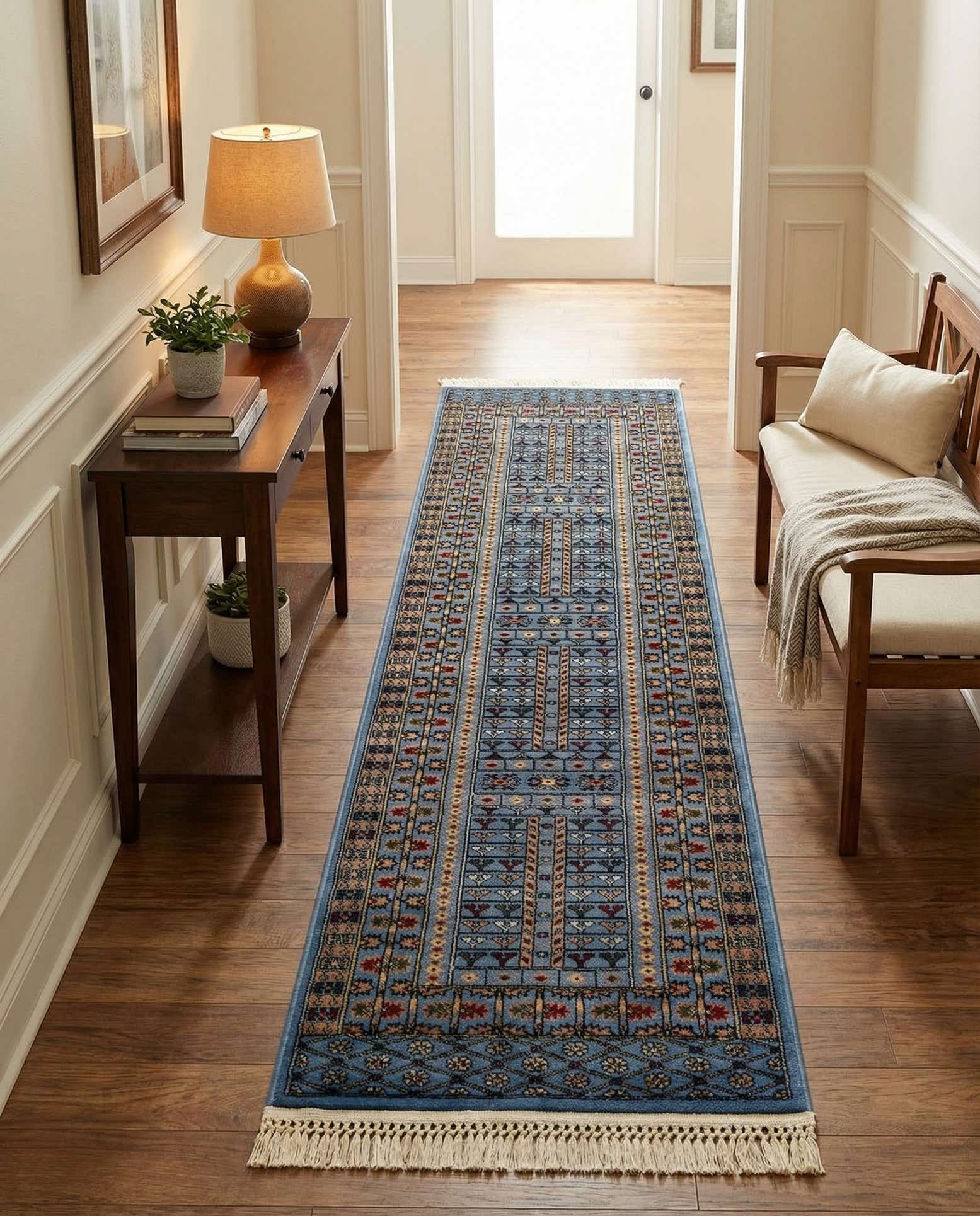 2' x 8' Bokhara Runner Rug