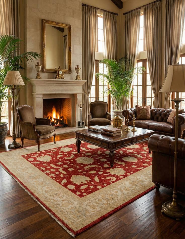 Detail image of  8' 5 x 11' 4 Kaizar Wool Rug