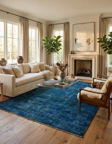 7' x 10' 7 Hand Knotted Ultra Vintage Persian Wool Rug