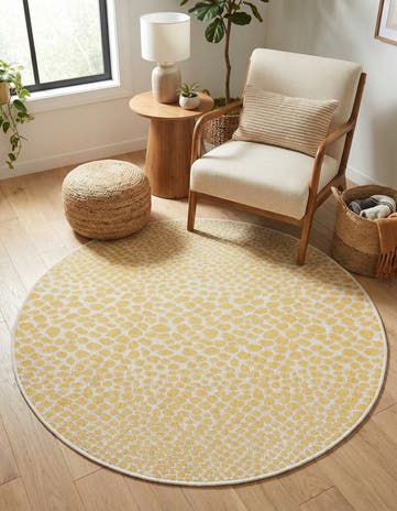 4' x 4' Easy-Clean Jill Zarin Cape Town Indoor / Outdoor Round Rug