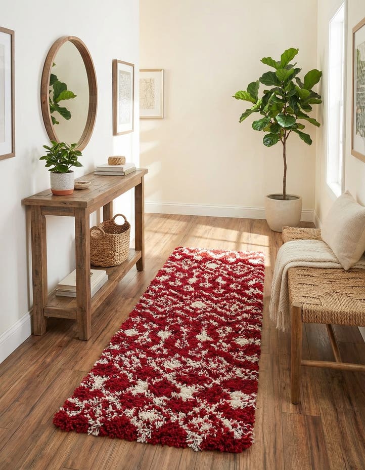2' x 8' Moroccan Trellis Shag R...