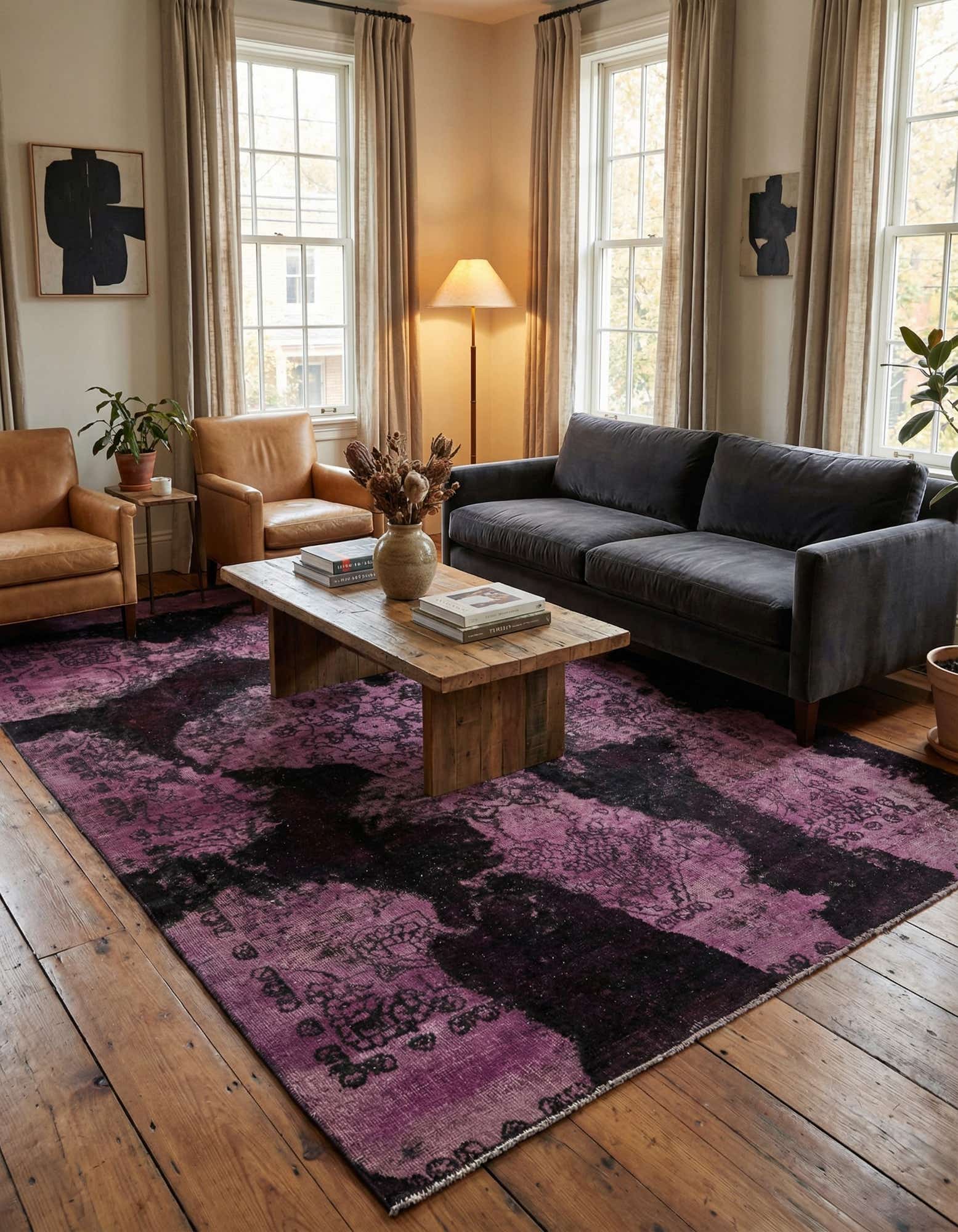 6' x 9' 10 Hand Knotted Ultra Vintage Persian Wool Rug