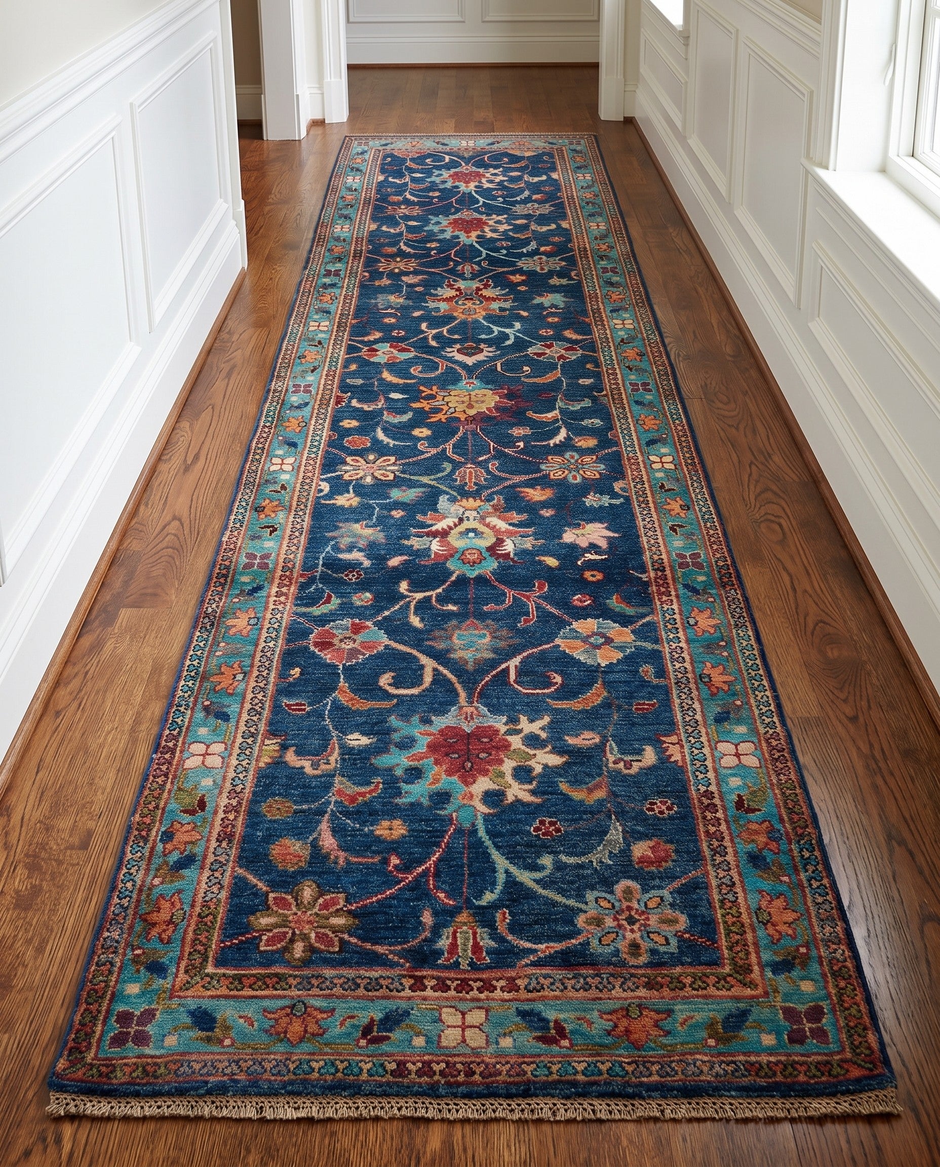 2' 9 x 9' 5 Hand Knotted Ariana Ziegler Runner Rug
