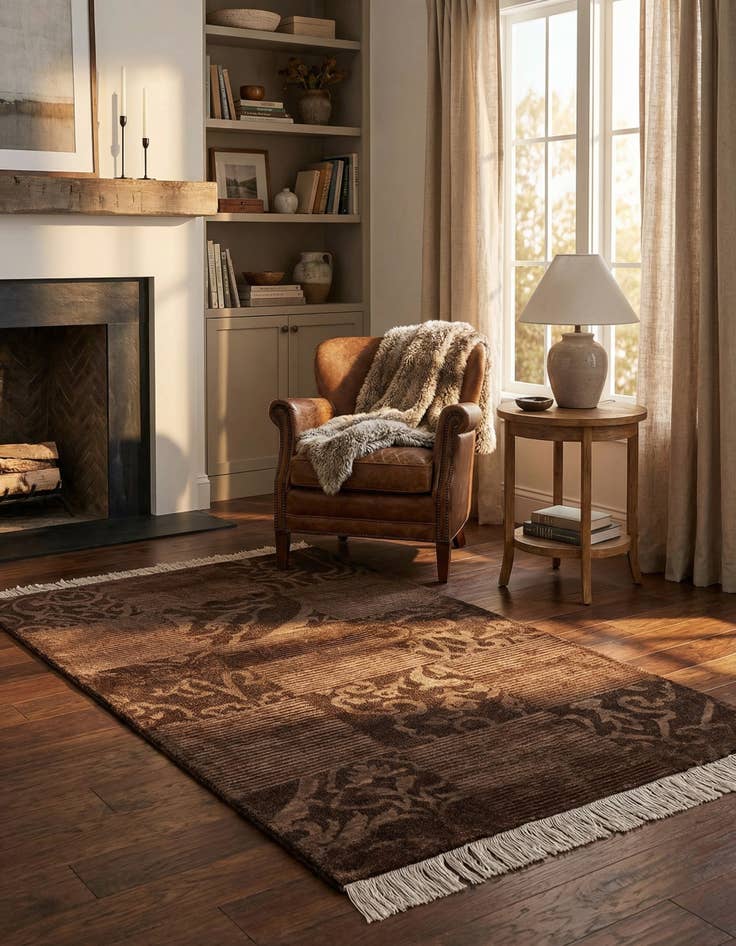 Detail image of  2' 8 x 4' 11  Hand Knotted Darya Wool Rug