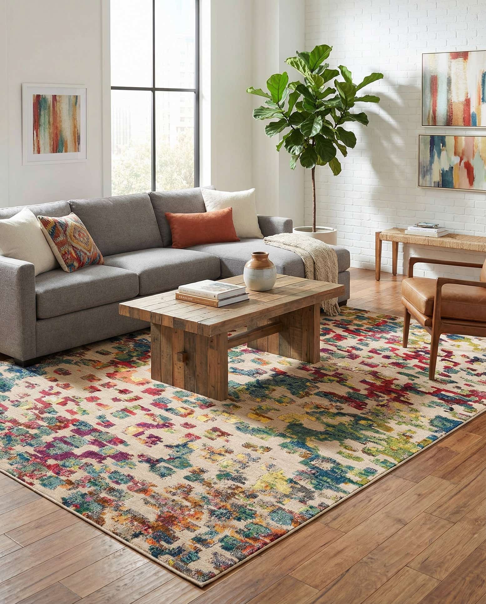 9' x 12' Easy-Clean Casablanca Indoor / Outdoor Rug