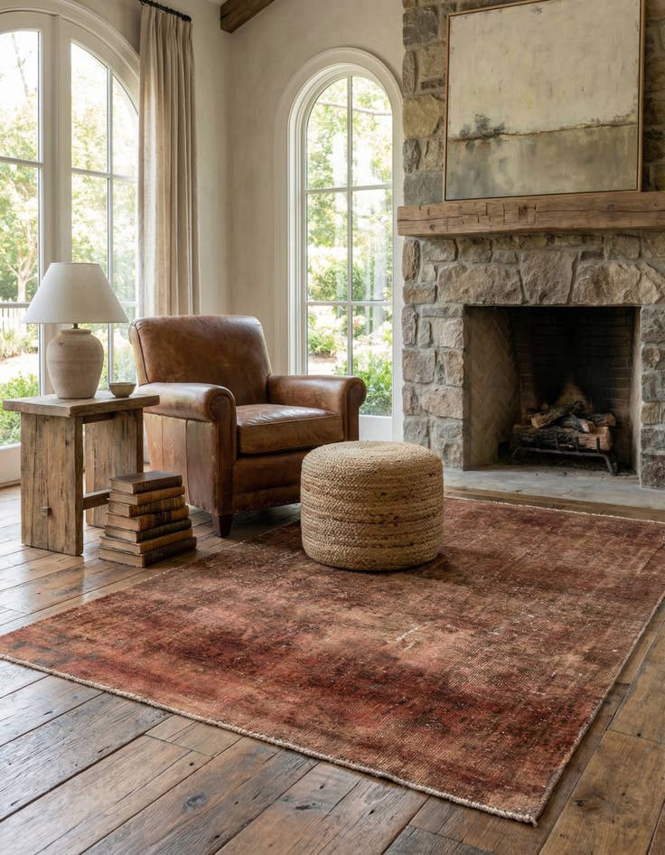 Detail image of 3' x 5' 4  Hand Knotted Ultra Vintage Persian Wool Rug