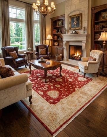 6' 6 x 6' 8 Kaizar Wool Square Rug