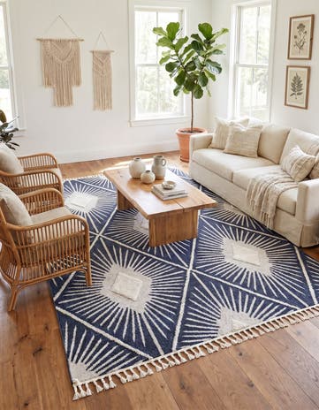 Blue Boho Rug