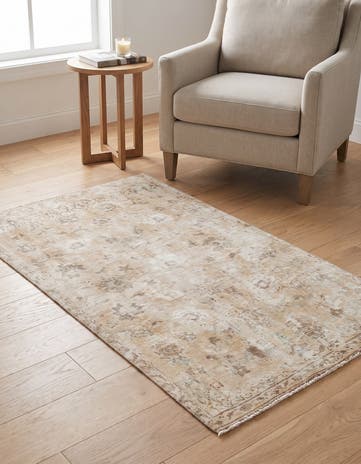3' 2 x 5' 2 Hand Knotted Ultra Vintage Persian Wool Rug