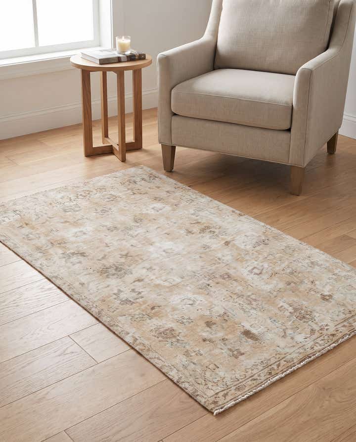 3' 2 x 5' 2 Hand Knotted Ultra Vintage Persian Wool Rug