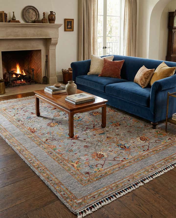 4' 11 x 6' 4 Rubin Wool Rug