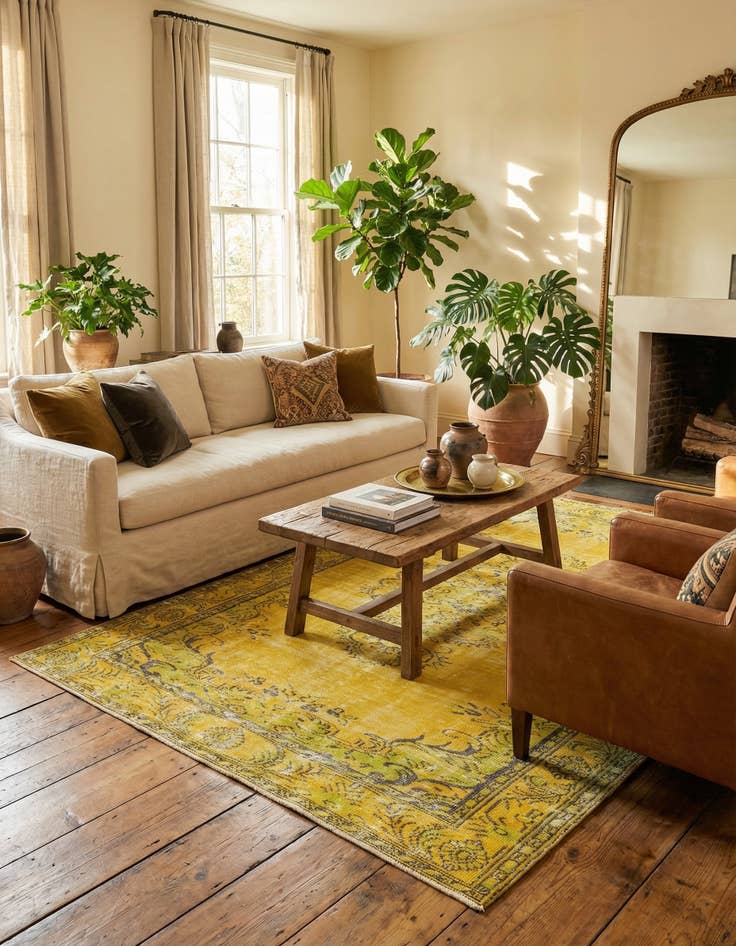 Detail image of  6' x 10' Ultra Vintage Wool Rug