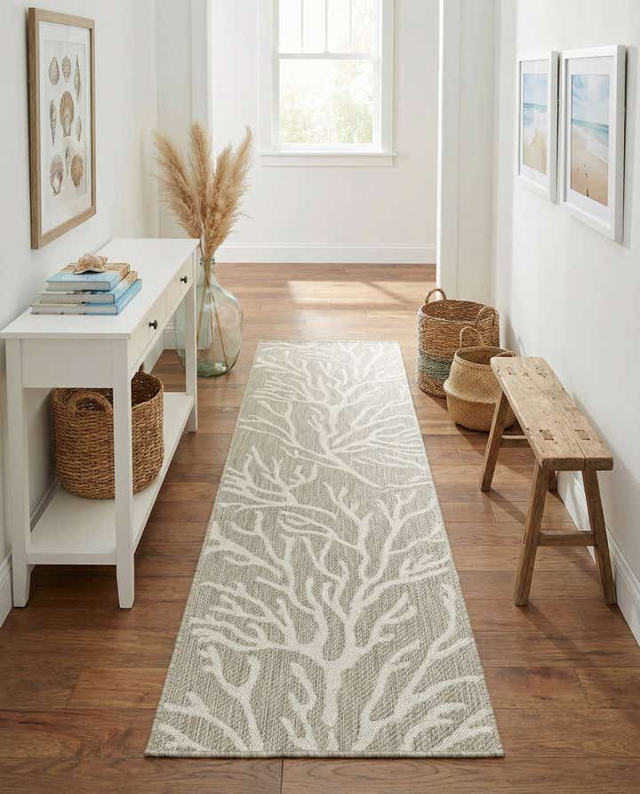2' x 8' Easy-Clean Coastal Indoor / Outdoor Runner Rug