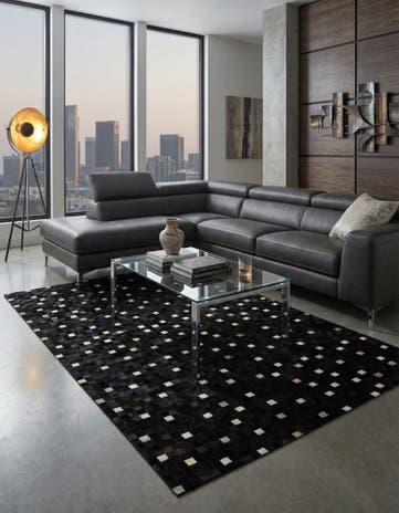 5' 2 x 8' 2 Cowhide - Patchwork Rug