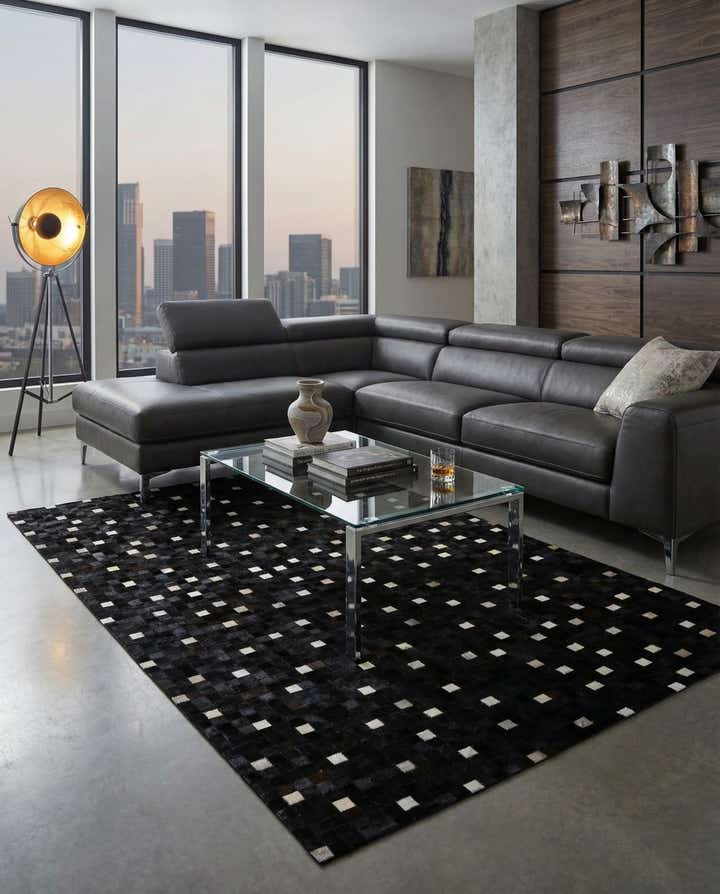 5' 2 x 8' 2 Cowhide - Patchwork Rug