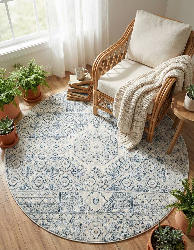 Detail image of 5' 3 x 5' 3 Newport Round Rug