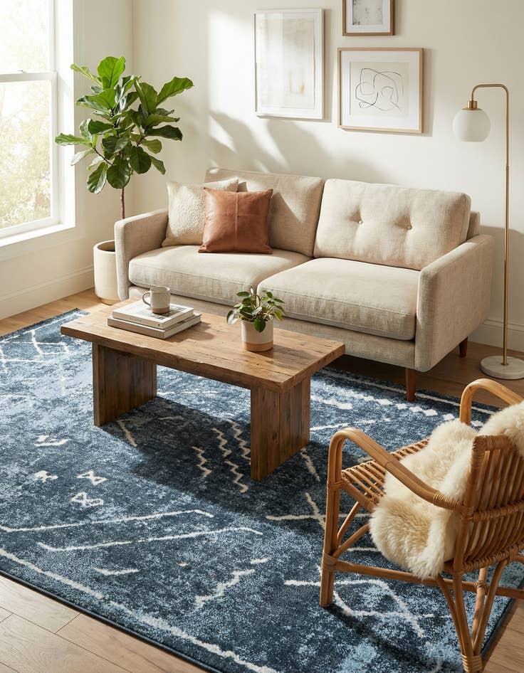 Detail image of 4' x 6' Kamala Washable Rug