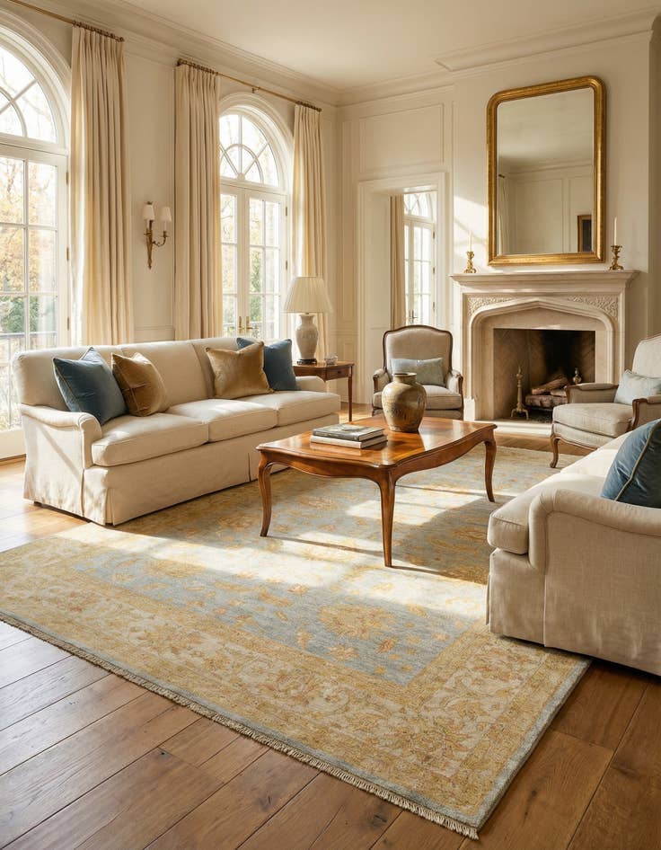 Detail image of 8' 3 x 11' 3 Kaizar Wool Rug