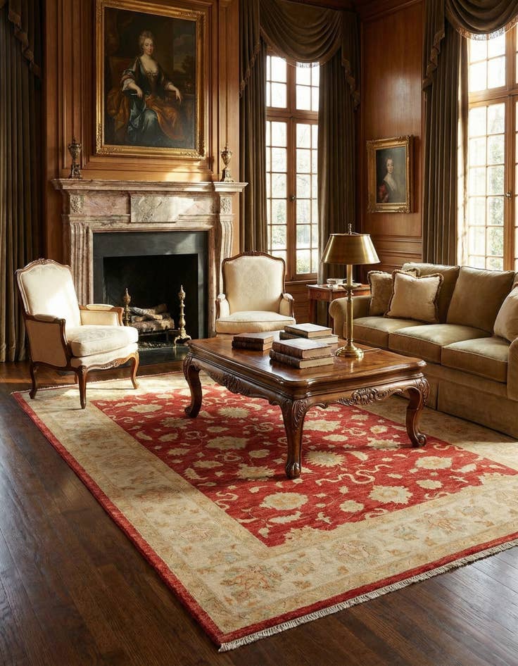 Detail image of 5' 10 x 7' 11 Ziegler Wool Rug