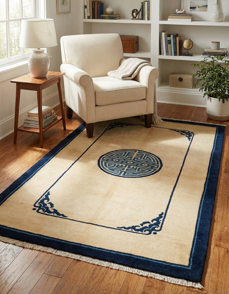 Detail image of 3' 1 x 5' 1  Hand Knotted Darya Rug