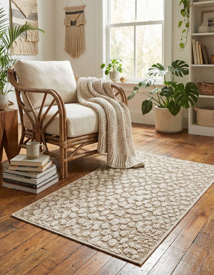 Detail image of 2' x 3' 1  Washable Safari Indoor / Outdoor Rug