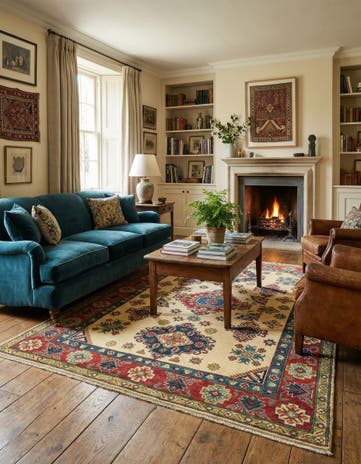 5' 1 x 7' 2 Hand Knotted Kazak Rug