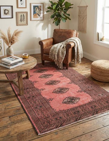 3' 5 x 4' 9 Hand Knotted Ultra Vintage Persian Wool Rug
