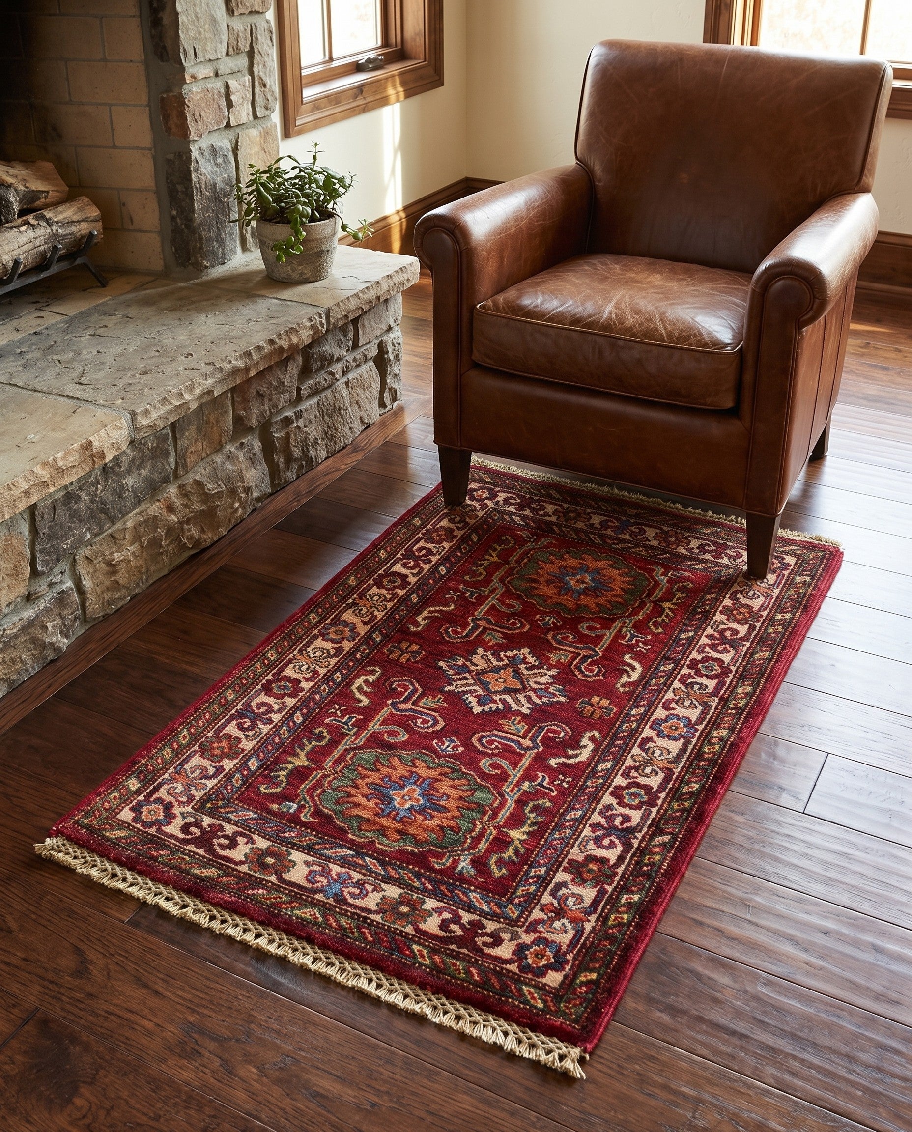 2' 10 x 3' 11 Hand Knotted Kazak Rug