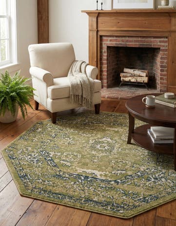 Green Charleston Octagon Rug
